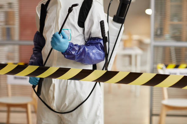 Professional Sewage Cleanup technician working in Ridgecrest, NC